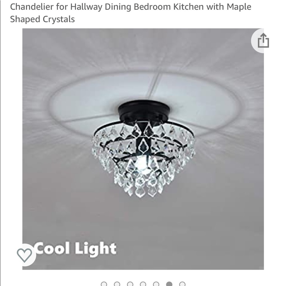 Crystal Look Light Chandelier - Picture 5 of 10